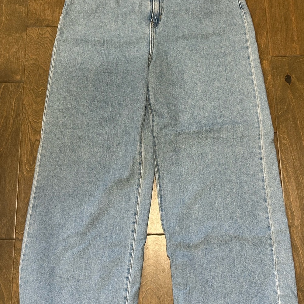 Denizen Levi's Vintage Wide Leg Jeans Women's 14 High Rise Blue 90s Y2K Denim